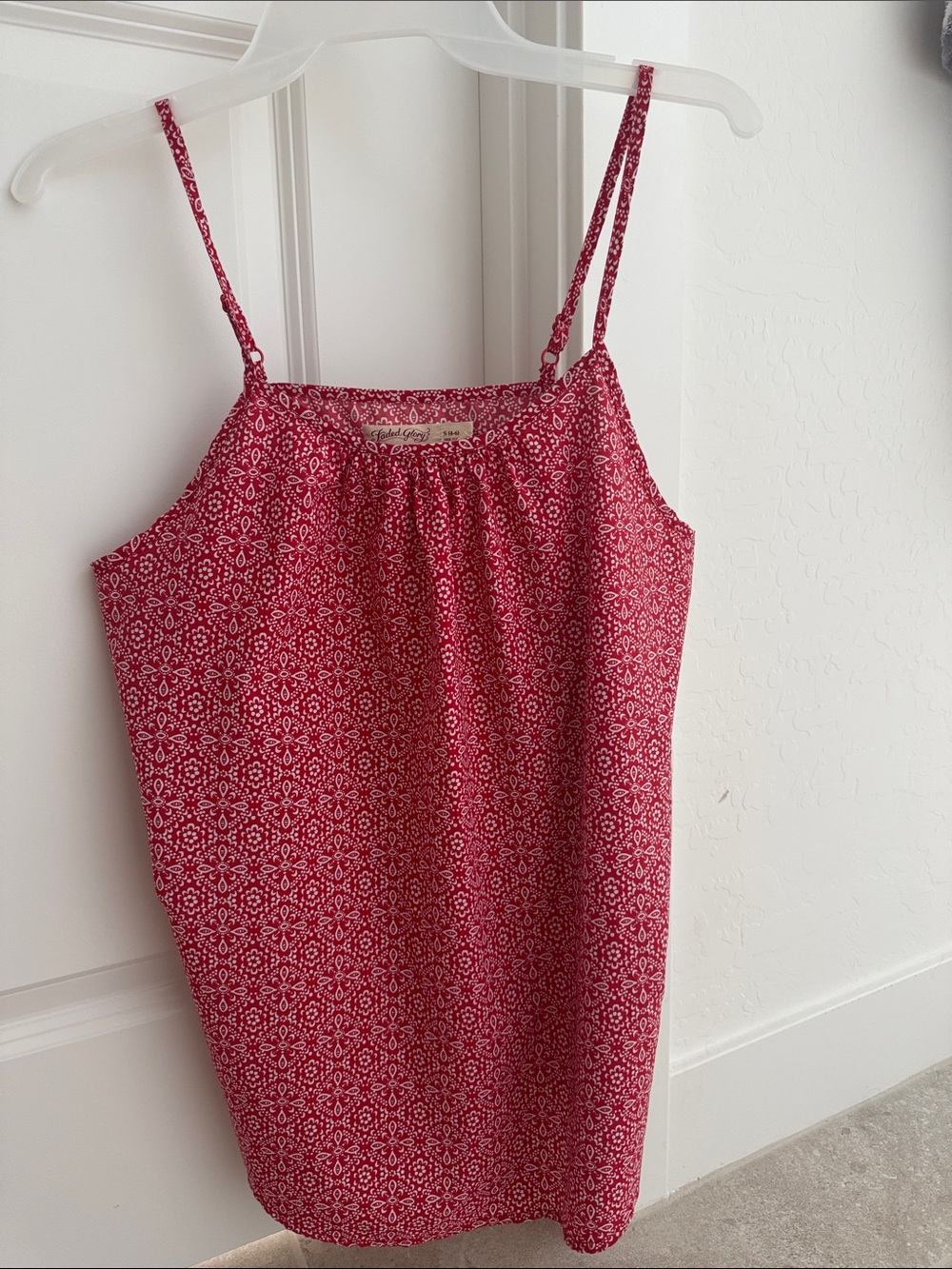 Kohl's Pink Printed Spaghetti Strap Camisole